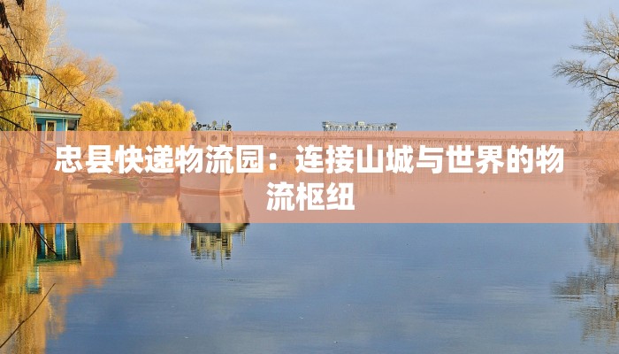 忠县快递物流园：连接山城与世界的物流枢纽